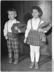 Festliche Bekleidung für Kinder, 1956