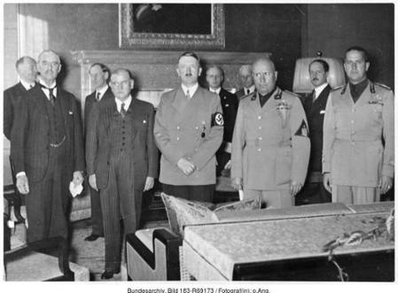 Teilnehmer der Münchener Konferenz, 29. September 1938