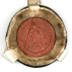 Siegel der Urkunde Kaiser Karls V. vom 4.6.1537