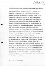 Manuskript der Rundfunkansprache von Minister Kaiser