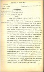 Bericht des Kommandanten Carl Schaumann, 26. Dezember 1909
