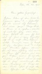 Brief von Major Eberhard Graf Wolffskeel, 12. Oktober 1915