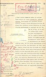 Bericht an den Admiralstab der Marine, 7. Oktober 1916
