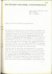 Schreiben des Deutschen Industrie- und Handelstages an die Bundesregierung vom 26.9.1956.