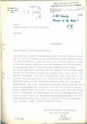 Interne Planung des Bundeskanzleramtes im Januar 1957 zum Druck von Flugblättern zur Rentenreform.