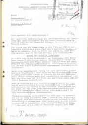 Schreiben des Sozialausschusses "Christlich Demokratischer Arbeitnehmer" - Landesverband Nord-Württemberg an Bundeskanzler Adenauer vom 2.10.1957.