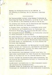 Empfangsprotokoll zum 13. September 1949 in der Redoute