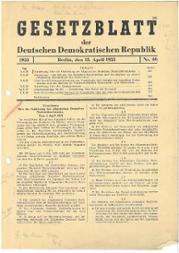 Verordnung über die Umbildung des Allgemeinen Deutschen Nachrichtendienstes, 2.4.1953