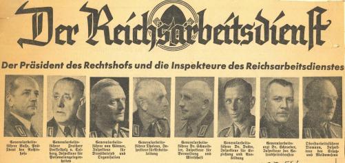 Reichsleitung des RAD, Feb. 1939