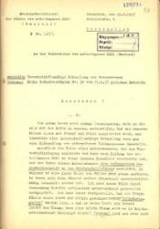 Vermerk zur Mißhandlung von Arbeitsmännern im Arbeitsgau XXXI (Emsland), Juni 1937 (Seite 1)