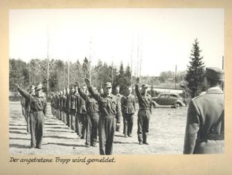 Trupp des norwegischen Arbeitsdienstes, ca. 1940/41