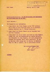 Information Kurt Hagers an die Mitglieder und Kandidaten des Politbüros vom 5. Januar 1966 über die Unterstützung Wolf Biermanns durch andere Künstler