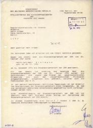 Schreiben der Magistratsverwaltung für Inneres an den Minister des Innern vom 29. Juni 1990