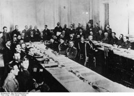 Friedensverhandlungen in Brest-Litowsk, ca. Januar/Februar 1918