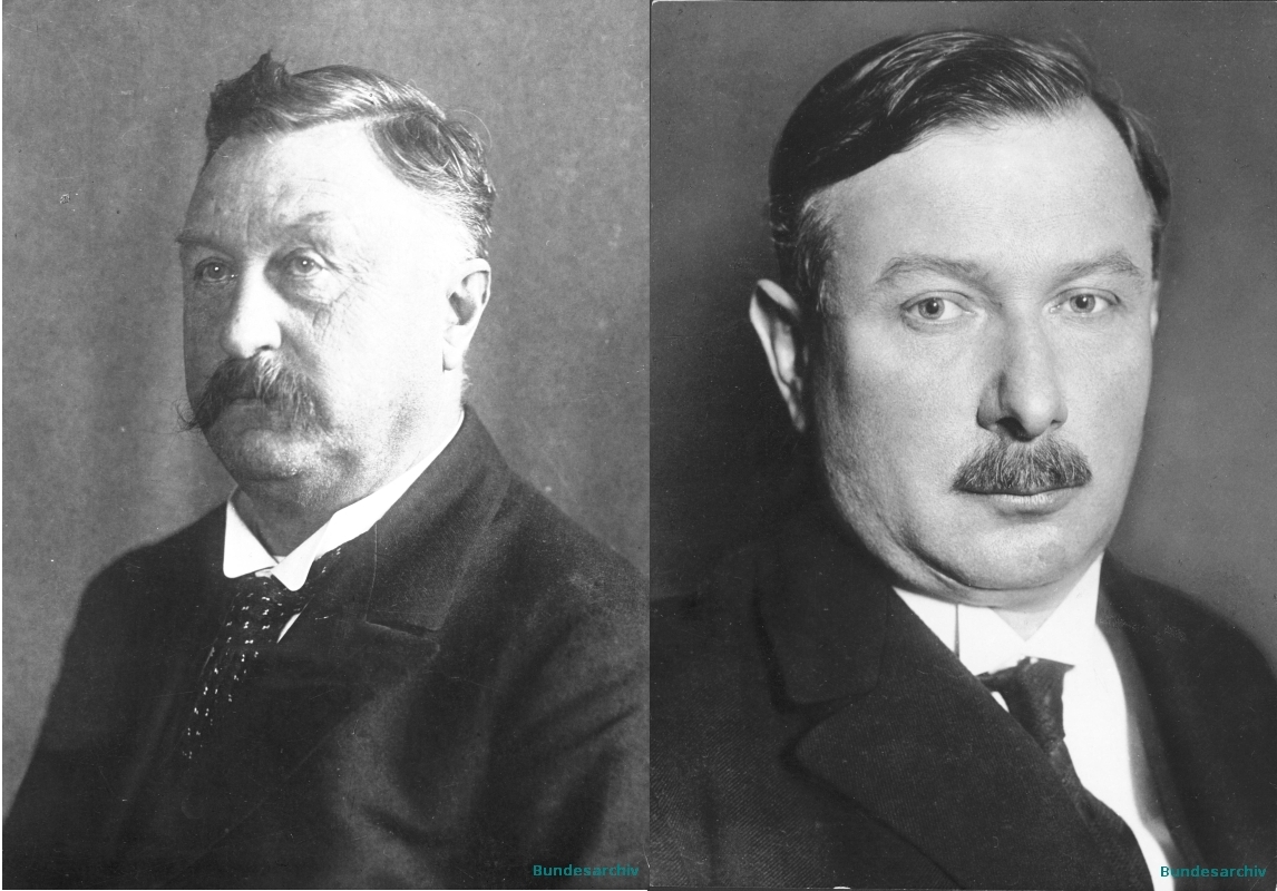 Konstantin Fehrenbach (Bild 183-R18733) und Joseph Wirth (Bild 146III-105)