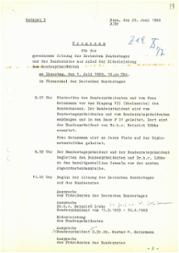 Programm für die gemeinsame Sitzung des Deutschen Bundestages und Bundesrates aus Anlass der Eidesleitung des Bundespräsidenten, Entwurf vom 26. Juni 1969