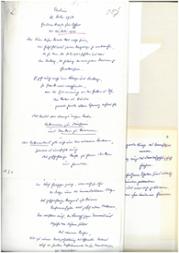 Handschriftlich verfasste Rede von Bundespräsident Theodor Heuss anläßlich des Gedenkens an den 20. Juli 1944 (Auszug)