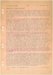 Bericht des Parlamentarisch-Politischen Pressedienstes über die "Zustände in Bonn" vom 13. November 1962