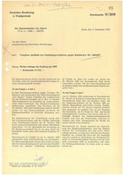 Beantwortung der Anfrage der Fraktion der SPD, 5. Dezember 1962