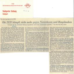 Verabschiedung des neuen Jugendgesetzes - Medienbericht der Stuttgarter Zeitung (30.1.1974)