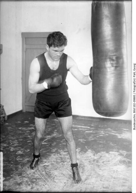Max Schmeling beim Training, Juni 1930