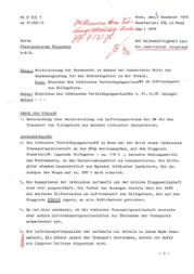 Entscheidungsvorlage des Referates Fü S III 7 im BMVg vom 3. Dezember 1976 über den militärischen Lufttransport privater Hilfsgüter