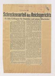Artikel der Berliner Volkszeitung vom 23. November 1931