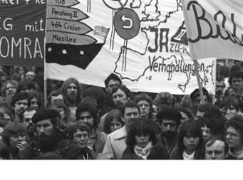 1981: Demonstration gegen atomare Nachrüstung