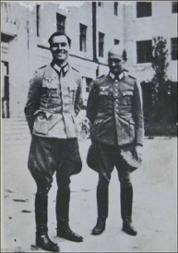 Oberst Claus Schenk von Stauffenberg und Oberst Albrecht Mertz von Quirnheim