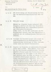 Entwicklung des Falls Loewe, 7. Januar 1977, ausgearbeitet vom Pressereferat der StäV