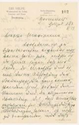 Brief an Marianne Weber vom 28. Juni 1913 (1. Seite)