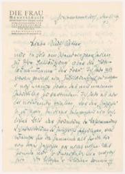 Brief an Ruth Ritter vom 13. Dezember 1943 (1. Seite)