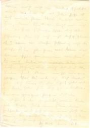 Fritz' Brief an Sophie vom 17.01.1943 Rückseite