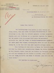 Schreiben von Walter Gropius an den Reichskunstwart Dr. Edwin Redslob vom 16. Juli 1920 zu Budget-Verhandlungen für das Bauhaus in Weimar