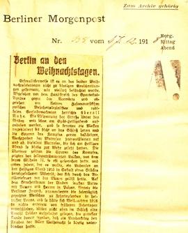 Berliner Morgenpost vom 27. Dezember 1918