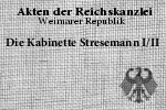 Die Kabinette Stresemann I und II