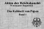 Das Kabinett von Papen Band 1