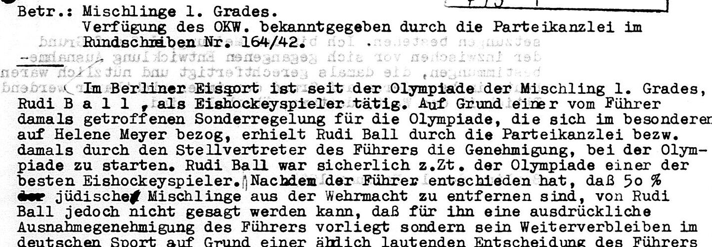 maschinengeschriebenes Dokument