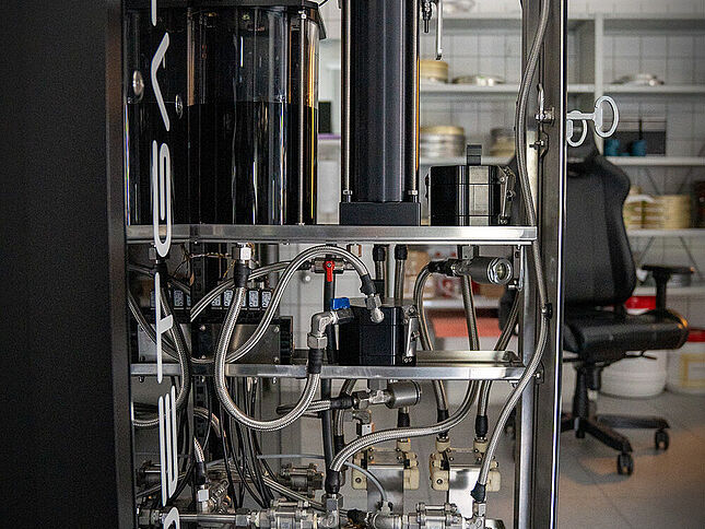 Innenleben eines der Filmdigitalisierungsscanner am Standort Hoppegarten