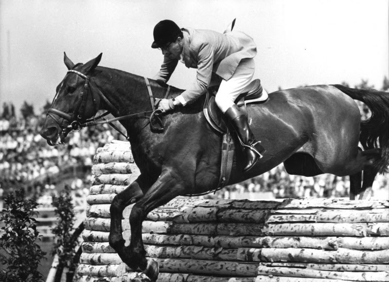 Hans-Günther Winkler auf dem Pferd „Fidelitas“ bei den Olympia-Ausscheidungskämpfe, 1964