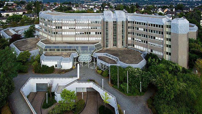Luftbild des Standortes Koblenz aus Westen, 2016