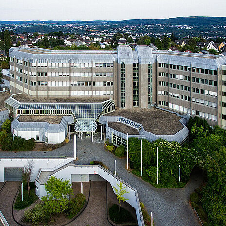 Luftbild des Standortes Koblenz aus Westen, 2016