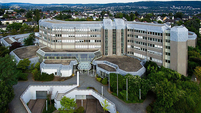 Luftbild des Standortes Koblenz aus Westen, 2016