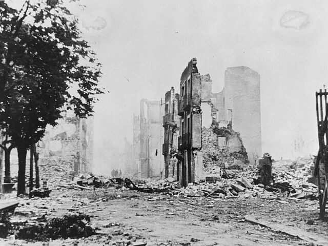 Häuserruinen in Guernica