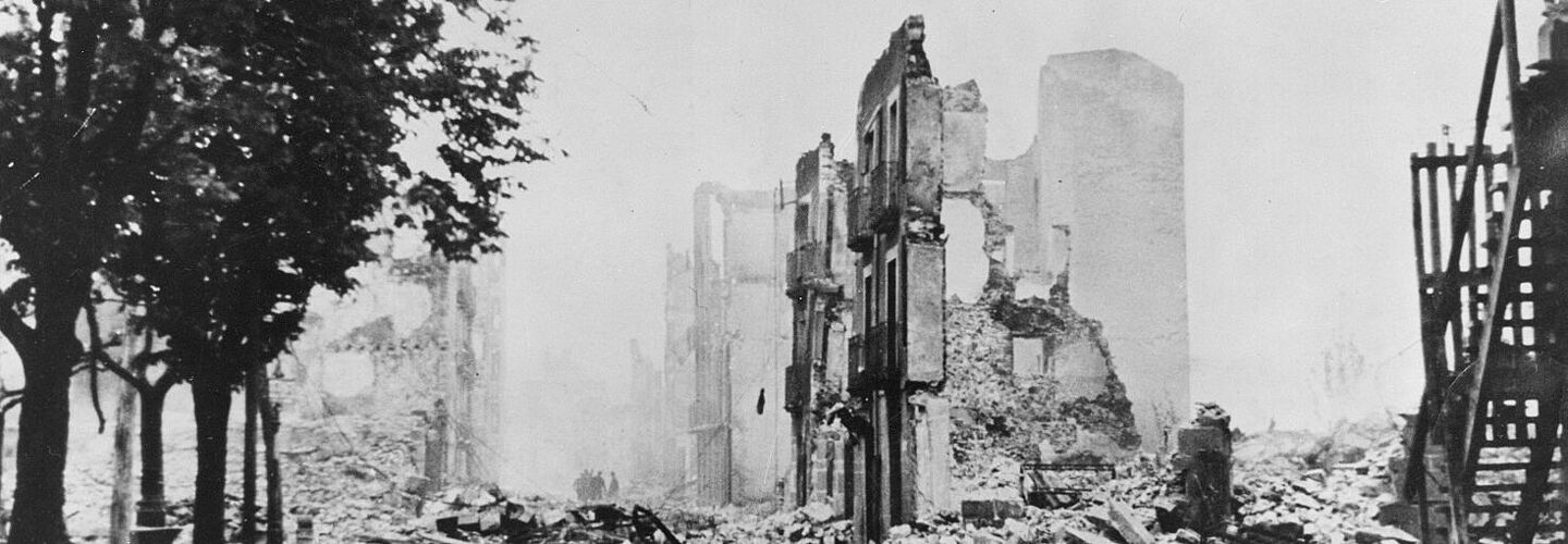 Häuserruinen in Guernica
