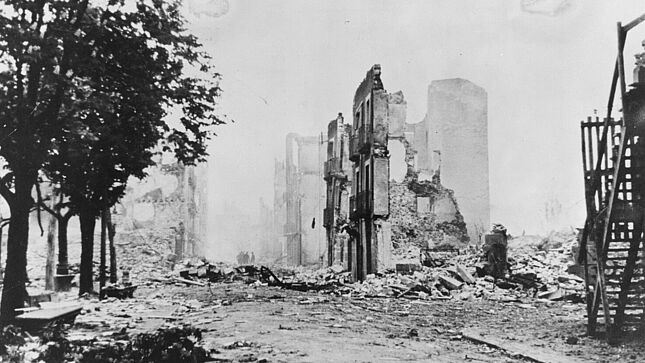 Häuserruinen in Guernica