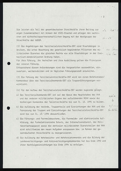 Maschinenschriftliches Dokument