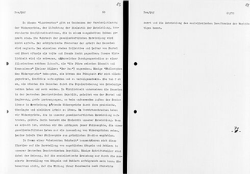 Auszug aus Erich Honeckers Bericht des Politbüros auf dem 11. Plenum des ZK der SED