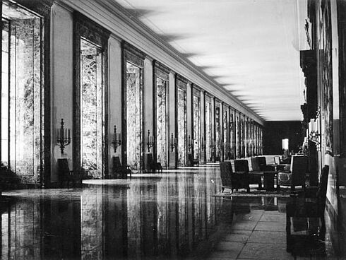 Lange Halle in der Neuen Reichskanzlei, 10. Januar 1939