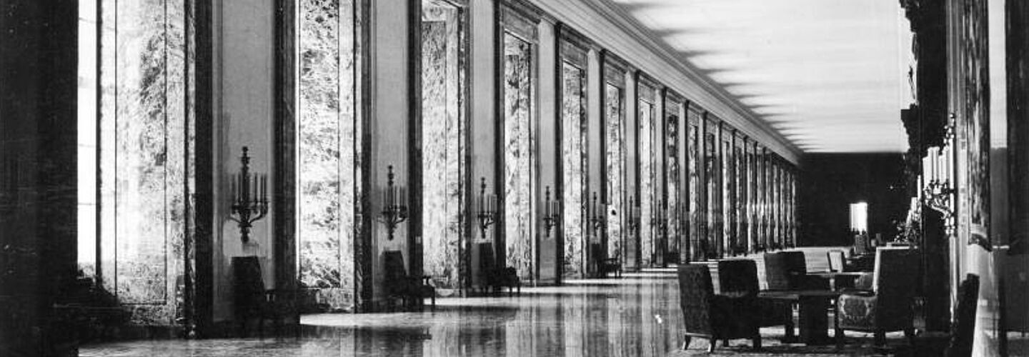 Lange Halle in der Neuen Reichskanzlei, 10. Januar 1939